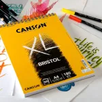 Canson Bristol Extra Baltas A4 popierius, 180gsm, 50 lapų, spiralė