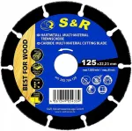 S&R Deimantinis pjovimo diskas 125 mm medienai, vinims, Pvc, gipso kartono plok&scaron;tėms