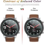 Diruite 4 vnt. ekrano apsaugų, skirtų amazfit gtr 47 mm ekranui (netinka amazfit gtr 2e), hd stiklo ekrano apsauga, skirta amazfit gtr i&scaron;maniajam laikrodžiui [atspari įbrėžimams] [atspari riebalams] [be