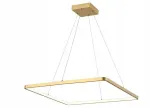 Led pakabinamas &scaron;viestuvas Reality, modernus, auksinis, kvadratinis, 60 cm horizontalus, 4000k