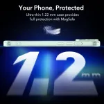 Esr dėklas, skirtas iphone 15, suderinamas su magsafe, apsauga nuo kameros, smūgiams atsparus plonas mobiliojo telefono dėklas, skirtas iphone 15, atsparus pageltimui ir įbrėžimams, magnetinis silikoninis apsauginis dėklas, žalias