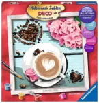 Ravensburger tapyba pagal skaičius &bdquo;Meilė kavai&ldquo;, 30&times;30 cm