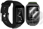 Laikiklis Tooq Tomtom Runner Spark 2 3 laikrodžio dirželis + plėvelė