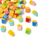 Kitbeads 20 vnt. atsitiktinių skiedrų dervos karoliukų imitaciniai mini greito maisto karoliukai papuo&scaron;alų gamybai apyrankių vėrinių rankdarbiams urmu