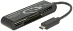 DELOCK USB 2.0 kortelių skaitytuvas USB Type-C, 5 lizdai