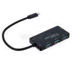 USB-C &scaron;akotuvas Akyga AK-AD-52 (4xUSB) juodas