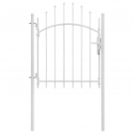 Sodo vartai, balti, 1x1,75m, plienas