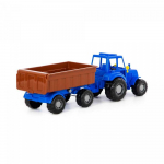 Polesie Polesie 84750 Altaj traktoriaus mėlyna su priekaba Nr.1 į tinklelį