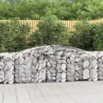 I&scaron;lenkti gabiono krep&scaron;iai, 7vnt., 400x50x80/100cm, geležis