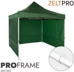 Prekybinė Palapinė 3x3 Žalia Zeltpro PROFRAME