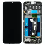 Frame LCD + jutiklinis skydelis Samsung Galaxy A14 A145 GH81-23540A GH81-23541A juodas rėmelis originalus