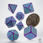 Q Workshop The Witcher Dandelion Kauliukų Rinkinys Violetinės Ir Turkio Spalvos