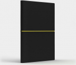 Like U Notebook A5 Fun M juoda / citrininė languota