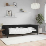 Lova Sofa, juodos spalvos, 90x200cm, aksomas