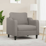 Fotelis Krėslas, taupe spalvos, 60cm, audinys