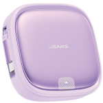 USAMS Kabelis i&scaron;traukiamas 3in1 su dėžute MicroUSB/USB-C/Lightning 60W violetinės saplvos SJ650USB03 (US-SJ650)