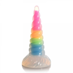 Xr Brands UniGlow Silicone Intimate Machine Rainbow Glow-in-the-Dark, Suction Cup Base