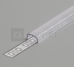 3m LED juostos profilio dangtelis i-click, matinis