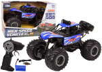 Lean Toys Mėlyna Nuotoliniu būdu valdomas automobilis Off-road Remote Controlled RC Car 1:8 Mėlyna Shock Absorbers