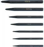 Toya Sa Poland Centro / smailių i&scaron;mu&scaron;ėjų rinkinys &ndash; profesionalus, CrV 6150, juodintas &ndash; 1,5&ndash;6 mm, 7 vnt (YT-47170)