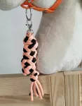 Super Hobby Horse Pavadėlis hobi arkliukui, juodai oranžinis
