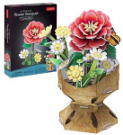 CubicFun 3D dėlionė - Kamelijų gėlių puok&scaron;tė