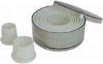 De Buyer Round cutter set, wavy