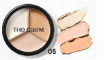 theSaem SAEM &bdquo;Cover Perfection&ldquo; veido maskuoklis, trijų indelių, 05, tamsiai pilk&scaron;vas