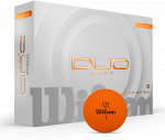 Wilson - DUO mink&scaron;tas golfo kamuolys - oranžinis - 12 kamuolių