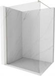 Walk-in du&scaron;o sienelė Mexen Kioto, Brushed nickel, skaidrus stiklas, 115 x 200 cm
