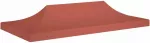 Proginės palapinės stogas, terakota spalvos, 6x3m, 270 g/m&sup2;
