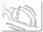 Vag Tarpinis Stiprintuvas Skoda Octavia 2004 2009 Originalus 535810622