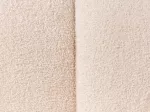 Sofa Beliani De&scaron;ininis gultas ALLIER Boucle &scaron;viesiai smėlio spalvos