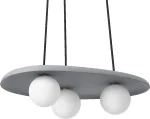 Pakabinamas &scaron;viestuvas CONCRETE NEST, 3xG9, pilkas