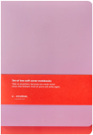 Rinkinys dw&oacute;ch notes&oacute;w - Coral + Lilac / A-Journal