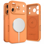 &bdquo;Tech-Protect&ldquo; silikoninis &bdquo;MagSafe&ldquo; dėklas, skirtas &bdquo;iPhone 17 Pro Max&ldquo; &ndash; oranžinis