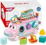 Woopie Muzikinis Automobilis Su Sorteriu Ir Xylophone Rožinis