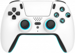 Trade Invaders &ndash; belaidis &bdquo;Bluetooth&ldquo; valdiklis, skirtas PS5 &ndash; LED &ndash; baltas