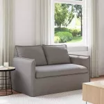 Sofa Taupe 195 x 82 x 85 cm Metalas