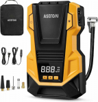AstroAI 2-in-1 automobilinis oro kompresorius 12V/230V, 10.3 bar, geltonas