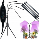 LED lempa augalų augimui su stovu
