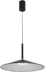 16W LED pakabinamas &scaron;viestuvas SARDENA, juodas, 3000/4000/6000K