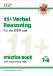 KNYGA Bookshop Cgp Books 11+ CEM Verbal Reasoning Practice Book & Assessment Tests - Ages 7-8 (with Online Edition)