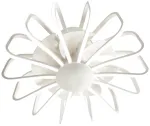 80W LED lubinis &scaron;viestuvas su ventiliatoriumi GRECALE, baltas, CCT, dimeriuojamas