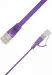 LinkIT Płaski kabelis sieciowy RJ-45, Cat.6a, U/FTP, PVC, violetinė, 2 m (STP-FL6A-00200-PU)
