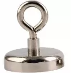 Žvejybos magnetas 60 mm, 1 vnt., neodimio žvejybos magnetas, magnetas žvejybai, neodimio magnetas su ąsele