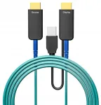 Techly HDMI 2.1 8K60Hz 50m aktyvus optinis kabelis 48Gbps Pure Fiber (TLY_623813)