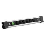 Maitinimo juosta Bachmann Connectus 6 lizdai USB-C 65 W 2 m pilka (19.07.4241)