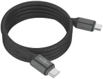 Ansmann kabelis 1700-0204, USB-C į USB-C, 1.2m, 60W, magnetinis, silikoninis, juodas