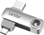 Lexar USB atmintinė su USB-A ir USB-C jungtimis, 128 GB, iki 400 MB/s, D50E